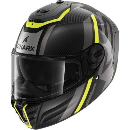 Shark Spartan RS Carbon Shawn DYA Negro/Amarillo Casco Integral Moto