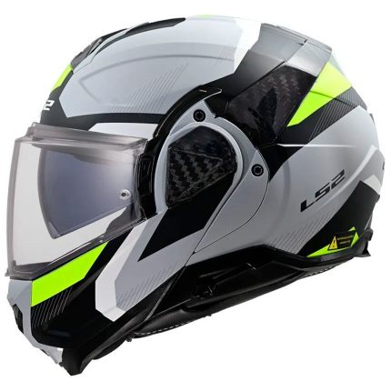 Casco Modular LS2 FF910 Advant II Triple Gris Amarillo Mate Bluetooth Sena